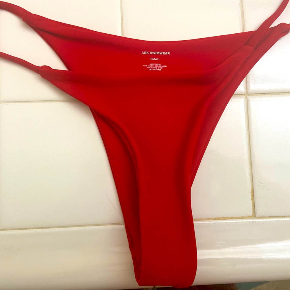Ark swimwear red string bikini bottom